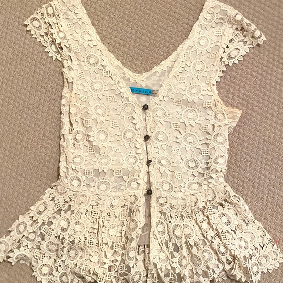 Alice + Olivia peplum blouse - Picture 1 of 3